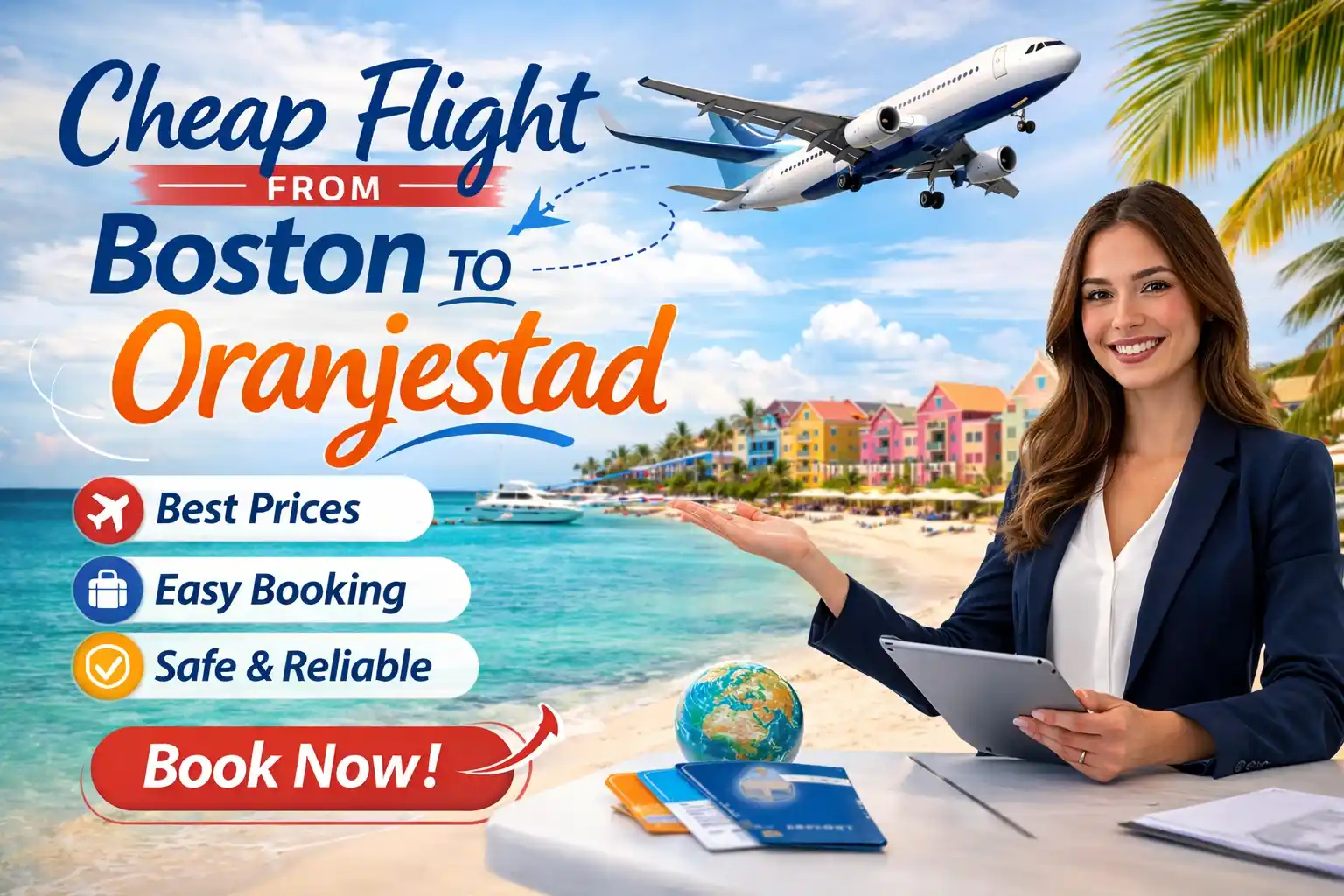 Cheap Flight from Boston to Oranjestad