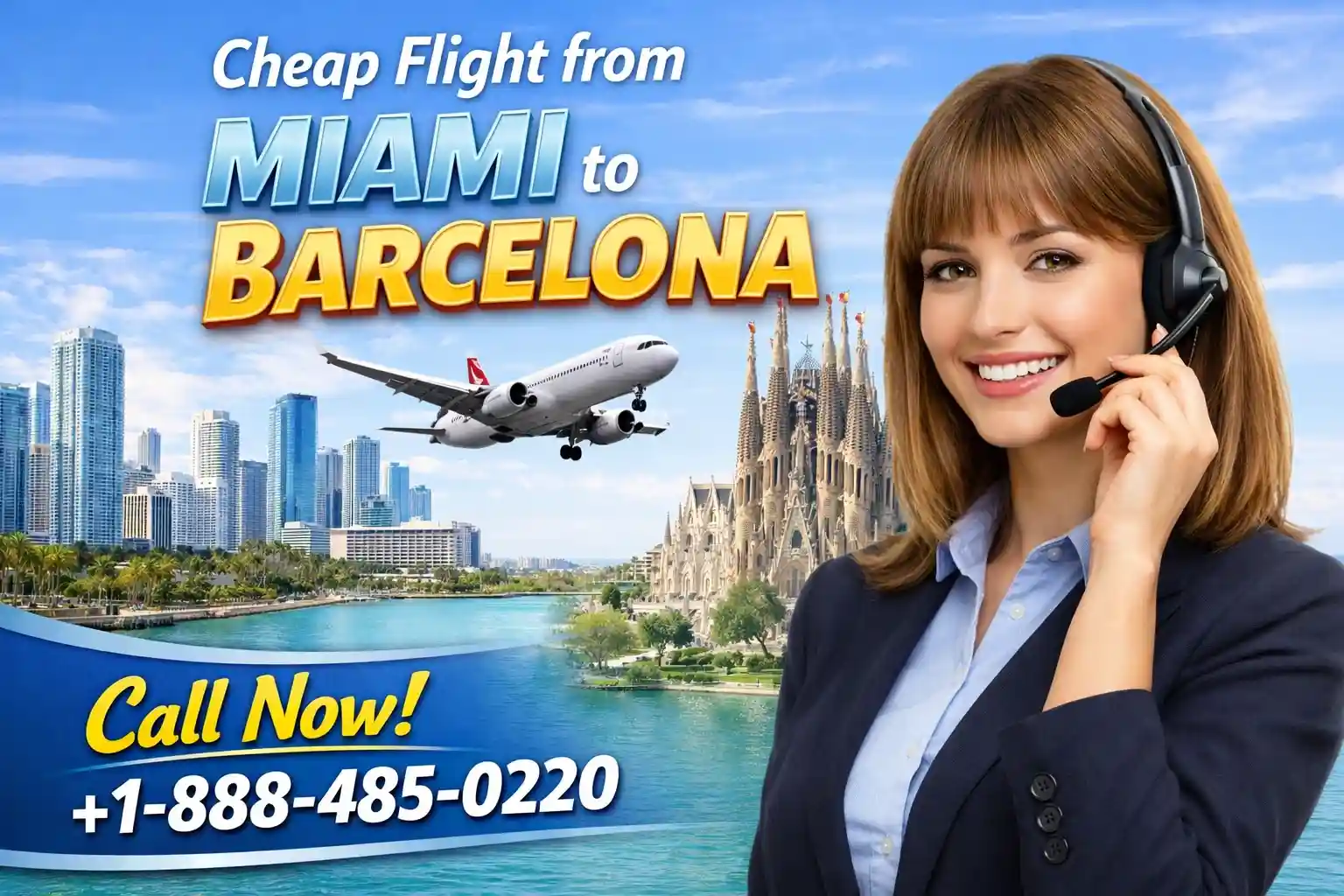 Cheap Flight from Miami to Barcelona