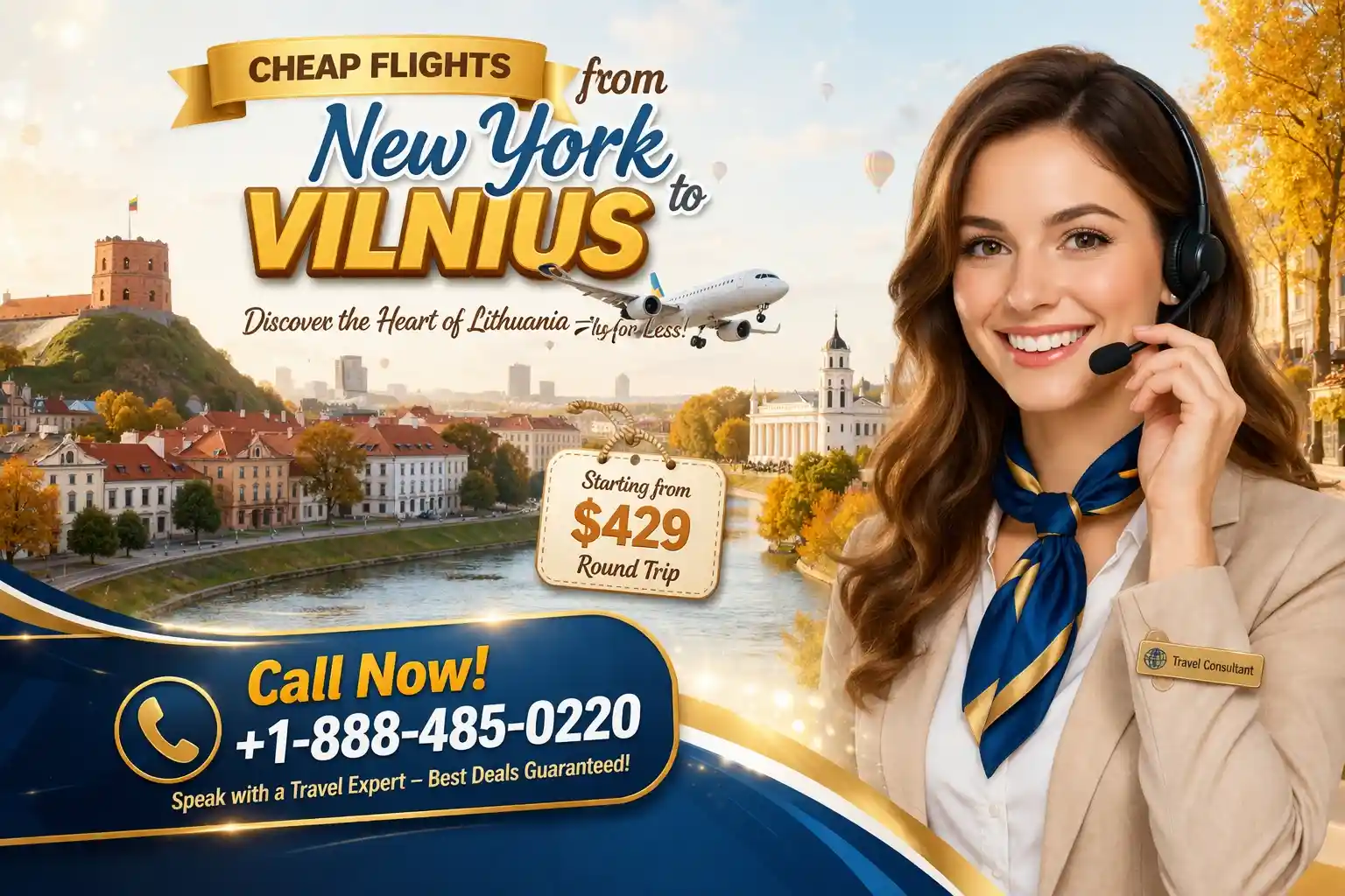 Cheap Flights from New York to Vilnius