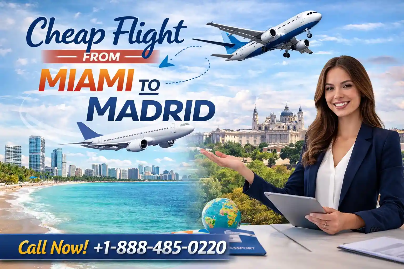 Cheap Flight from Miami to Madrid
