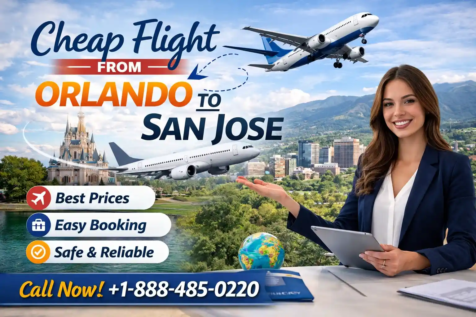 Cheap Flights from Orlando to San Jose
